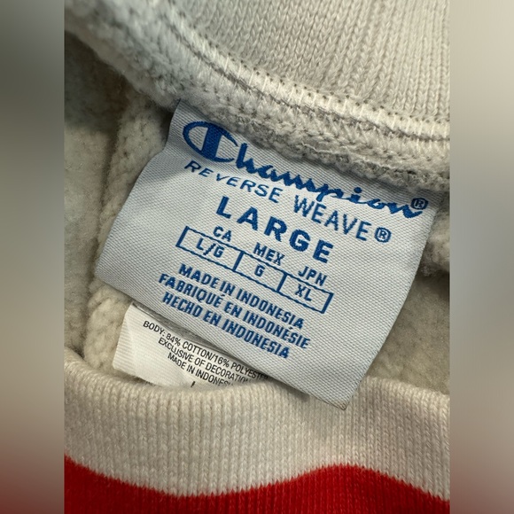 Champion grey mini skirt with red and white band. Size large. - Picture 3 of 3